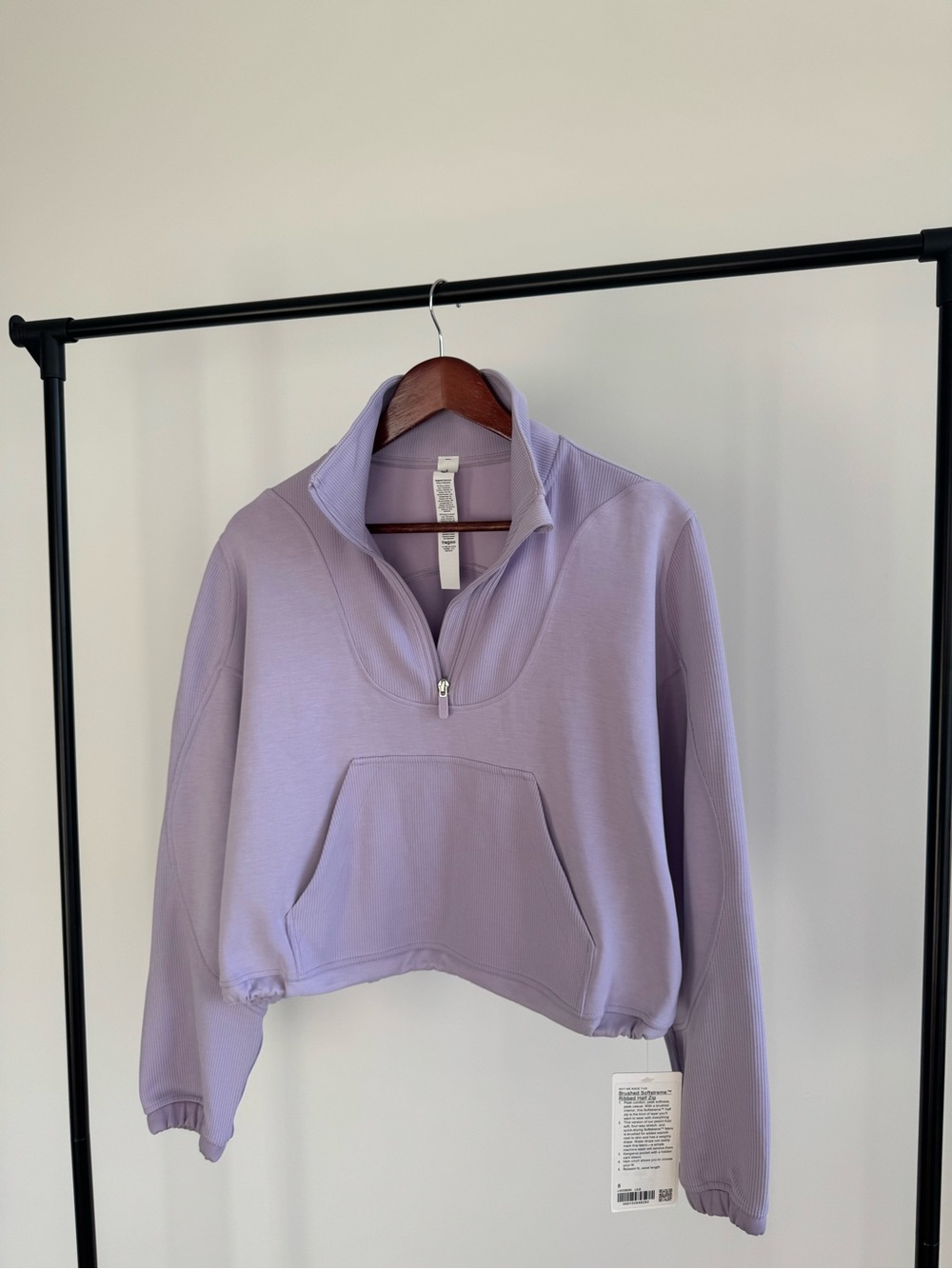 Lululemon Brushed Softstreme
Ribbed Half Zip New